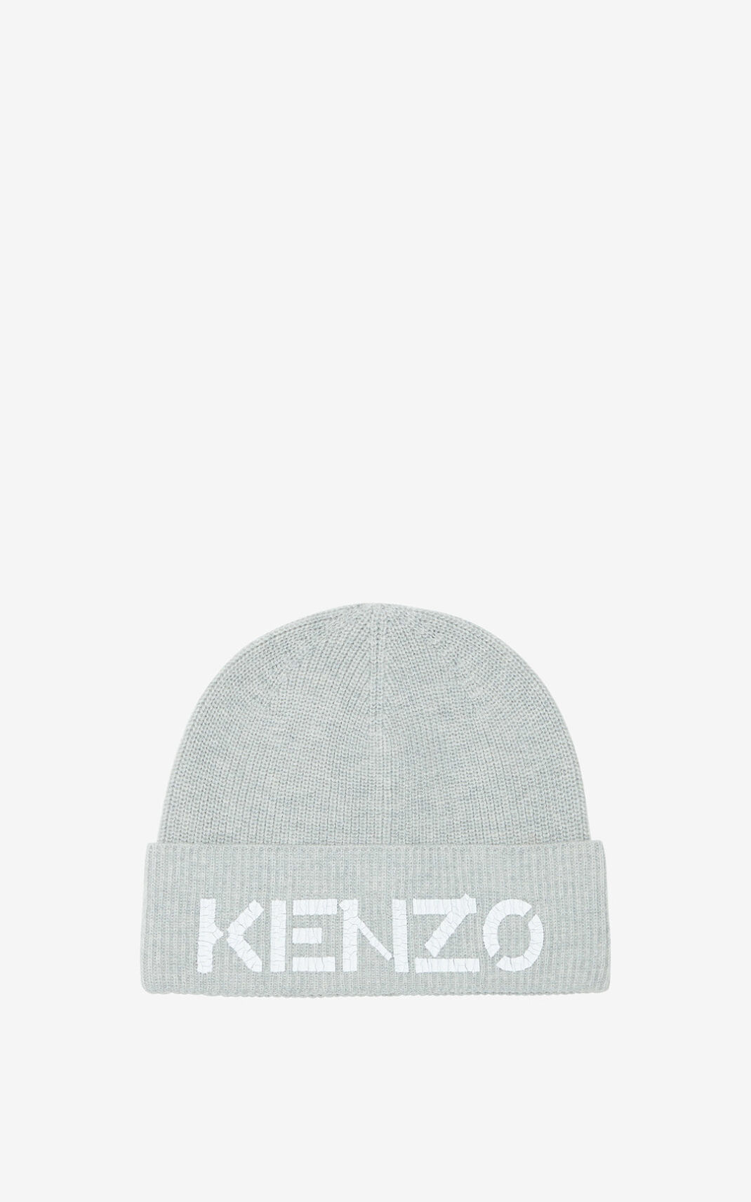 Gorro Kenzo Logo knit Mujer Gris - SKU.4826941
